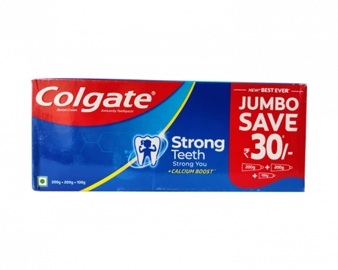 Colgate Anticavity Strong Teeth, 500g(Pack of 3) Multishop